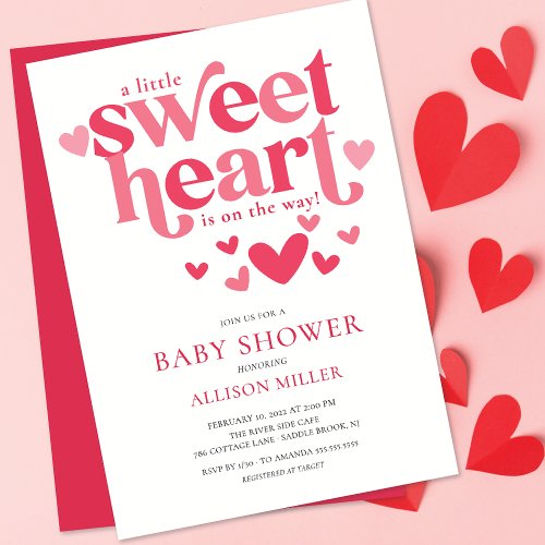 Little Sweetheart Baby Shower Invitation