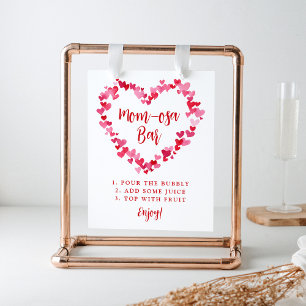 Little Sweetheart Baby Shower Mom-osa Bar Sign
