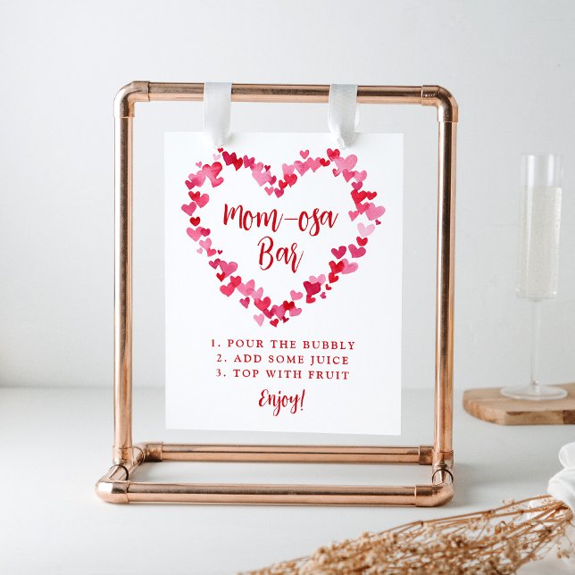 Little Sweetheart Baby Shower Mom-osa Bar Sign (Creator Uploaded)