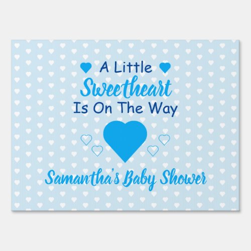 Little Sweetheart Baby Shower Sign