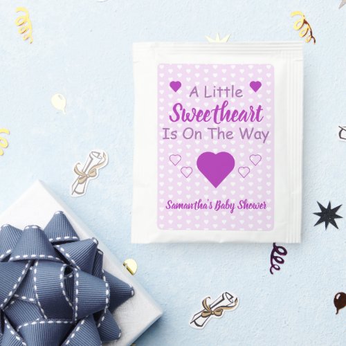 Little Sweetheart Baby Shower Tea Bag Drink Mix