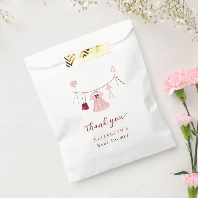 Little Sweetheart Baby Shower Valentine Custom Favor Bag (Sealed)