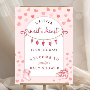 Little Sweetheart Baby Shower Welcome Foam Board