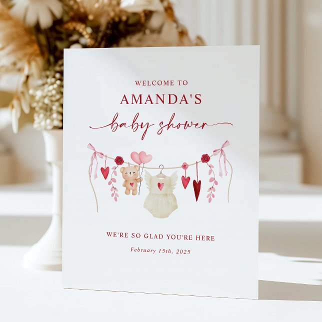 Little Sweetheart Baby Shower Welcome Sign (Creator Uploaded)