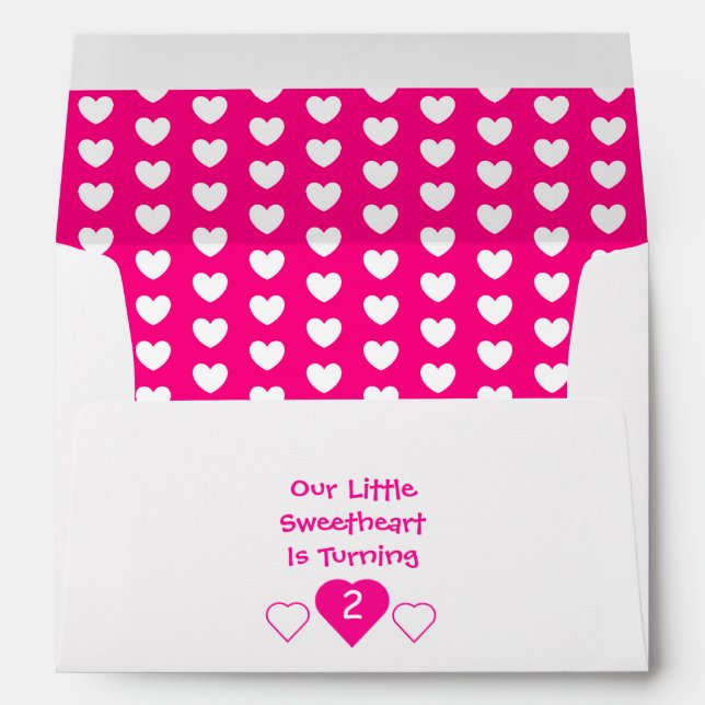 Little Sweetheart Birthday Envelope (Back (Bottom))