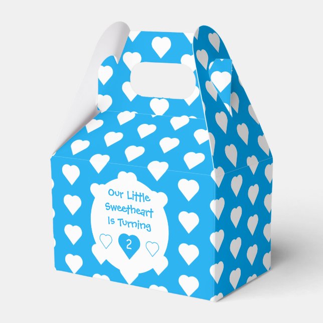 Little Sweetheart Birthday Favor Boxes (Front Side)