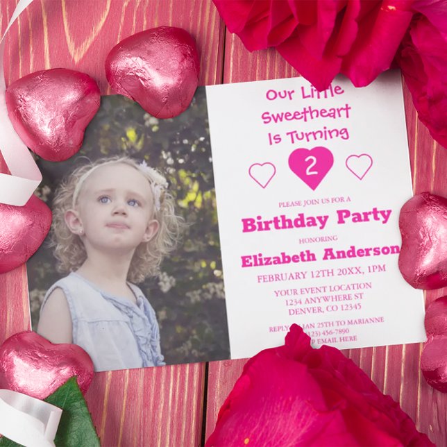 Little Sweetheart Birthday Invitation (Creator Uploaded)