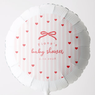 Little Sweetheart Bow Valentines Baby Shower Balloon