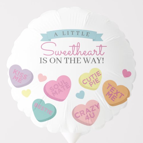 Little Sweetheart Candy Baby Shower Balloon