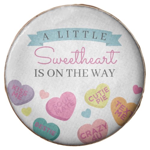 Little Sweetheart Candy Baby Shower Pin Chocolate Covered Oreo