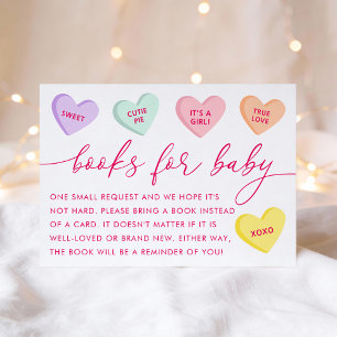 Little Sweetheart Candy Hearts Books for Baby Enclosure Card