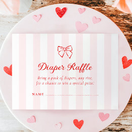 Little Sweetheart Diaper Raffle Card