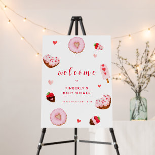 Little Sweetheart Donuts Welcome Sign Baby Shower