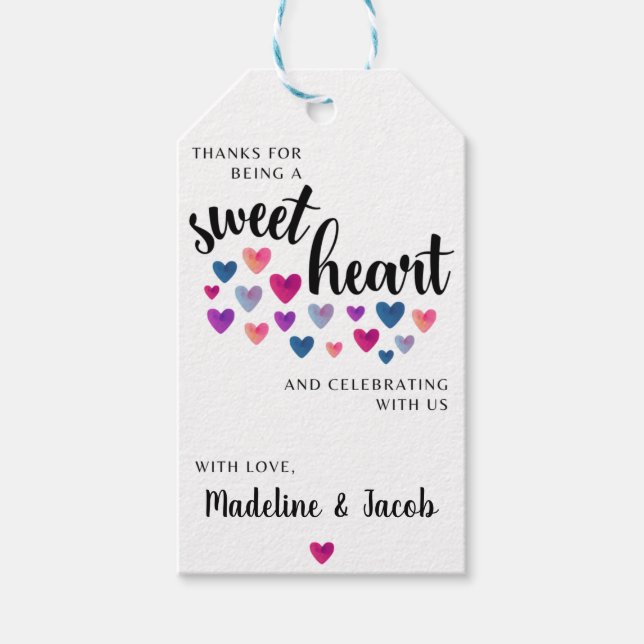 Little Sweetheart Favor Tag (Front)