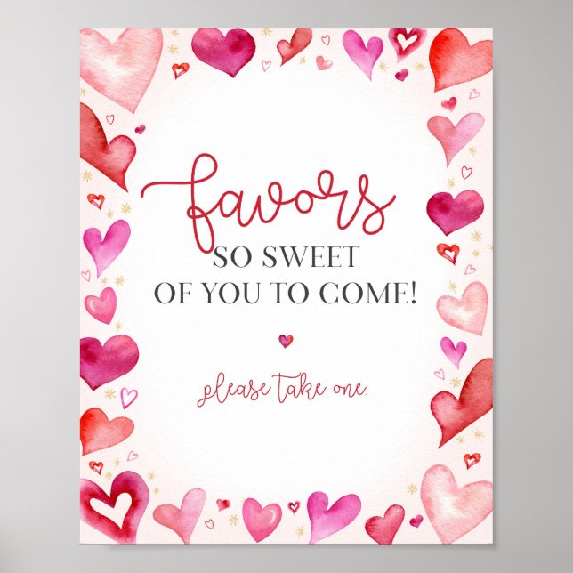 Little Sweetheart Favors Sign (Front)