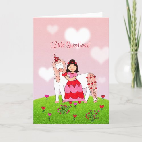 Little Sweetheart Folded Thank You Card