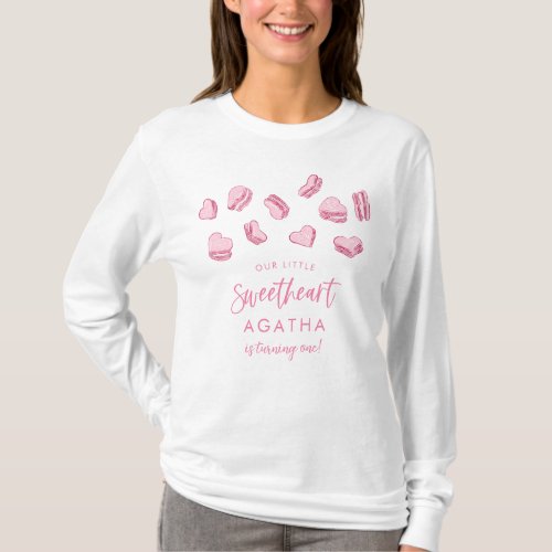 Little Sweetheart Girl Birthday Party Parents T_Shirt