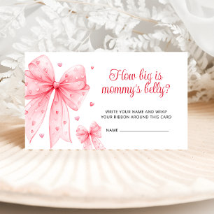 Little Sweetheart How Big Is Mommy's Belly Pink Enclosure Card
