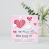 Little Sweetheart Kids Birthday Party Invitation (Standing Front)