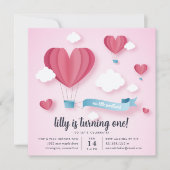 Little Sweetheart Kids Birthday Party Invitation (Front)