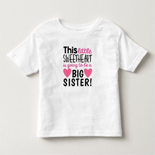 Little Sweetheart Pregnancy Announcement T_Shirt