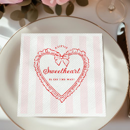 Little Sweetheart Valentine Baby Shower Napkins