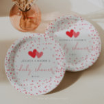 Little Sweetheart Valentine Baby Shower Paper Plates<br><div class="desc">Celebrate the new addition with these fun baby shower paper plates!</div>
