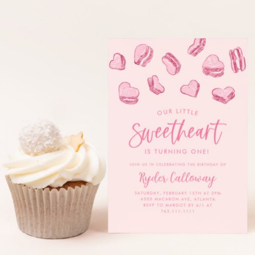 Little Sweetheart Valentine Birthday Party Invitation