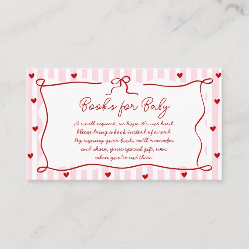 Little Sweetheart Valentine Books for Baby Card