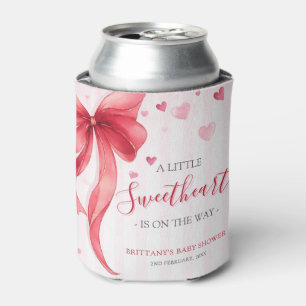Little Sweetheart Valentines Baby Shower Can Cooler