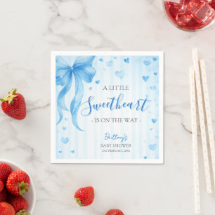 Little Sweetheart Valentines Baby Shower Napkins