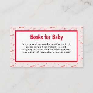 Little Sweetheart Valentines Books for Baby Enclosure Card
