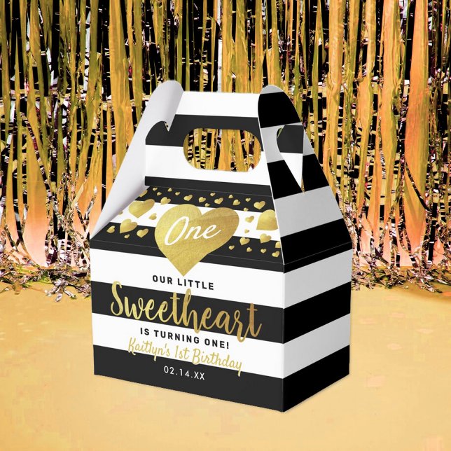 Little Sweetheart Valentine's Day Any Age Birthday Favor Boxes (Creator Uploaded)