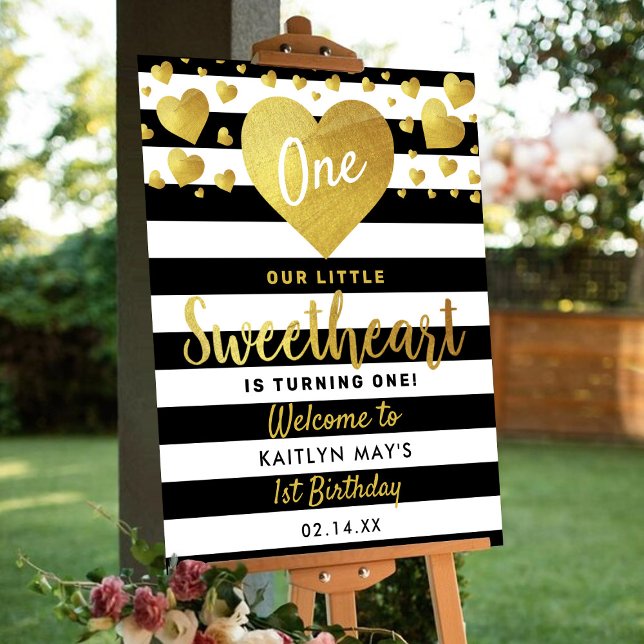 Little Sweetheart Valentine's Day Any Age Birthday Foam Board (Creator Uploaded)