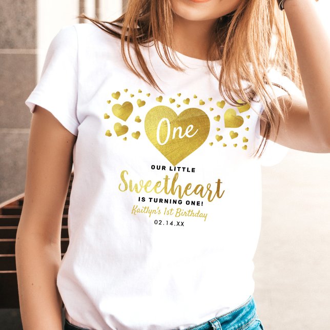 Little Sweetheart Valentine's Day Any Age Birthday T-Shirt (Creator Uploaded)