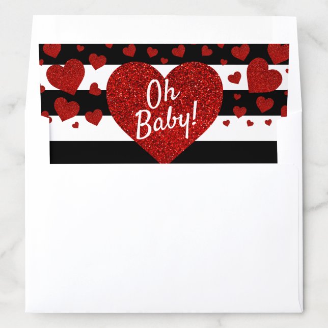 Little Sweetheart Valentine's Day Baby Shower Envelope Liner (In Envelope)