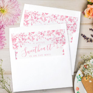 Little Sweetheart Valentine's Day Baby Shower Envelope Liner