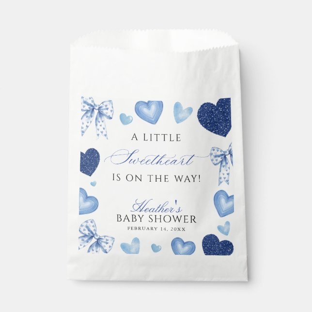 Little Sweetheart Valentines Day Baby Shower Favor Bag (Front)