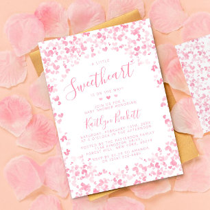Little Sweetheart Valentine's Day Baby Shower Invitation