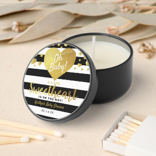 Little Sweetheart Valentine's Day Baby Shower Mini Candle Favors