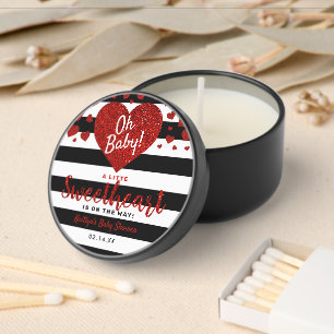 Little Sweetheart Valentine's Day Baby Shower Mini Candle Favors