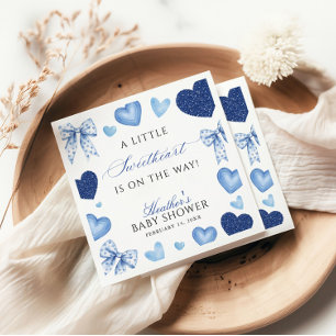 Little Sweetheart Valentines Day Baby Shower Napkins