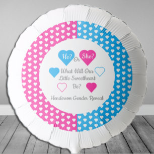 Little Sweetheart Valentine's Day Gender Reveal Balloon