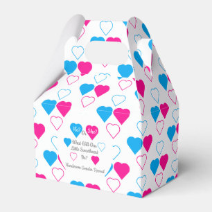 Little Sweetheart Valentine's Day Gender Reveal Favor Boxes