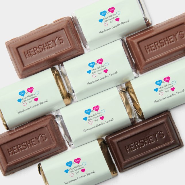 Little Sweetheart Valentine's Day Gender Reveal Hershey's Miniatures (Assorted)
