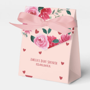 Little sweetheart valentines day girl baby shower favor boxes
