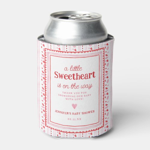 Little Sweetheart Valentines Shower Favors Can Cooler