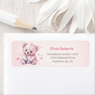 Little sweetheart watercolor Return Address Label