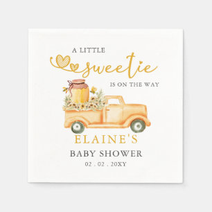 Little Sweetie Is On The Way Honeybee Baby Shower Napkins