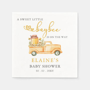 Little Sweetie Is On The Way Honeybee Baby Shower Napkins